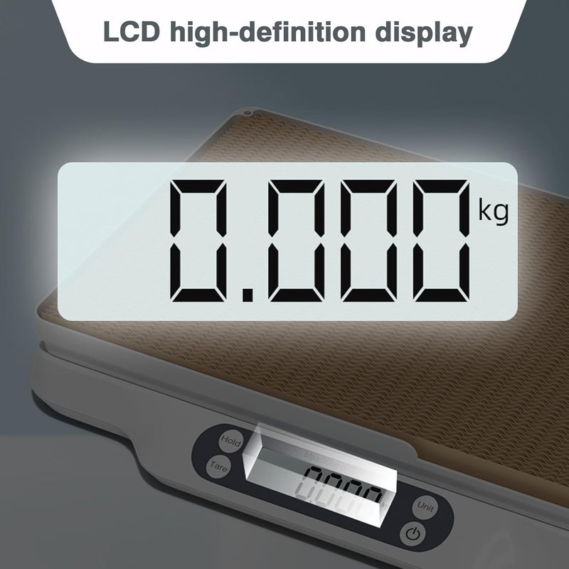 Kytree Digital Pet Scale for Animal, LED Display Cat Whelping Scale with Tape Measure, Collar, Weight Chart for Pets, Cats, Dogs, Animals, Measures Up to 66lb, 15.74 * 11.22" - Image 3